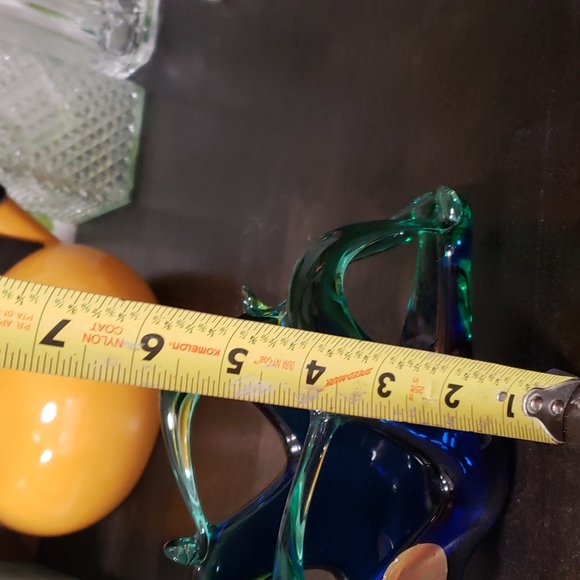 Murano style napkin holder green and blue - Picture 7 of 7